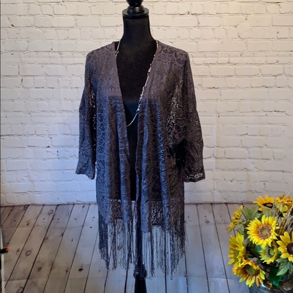 women’s fringed shrug